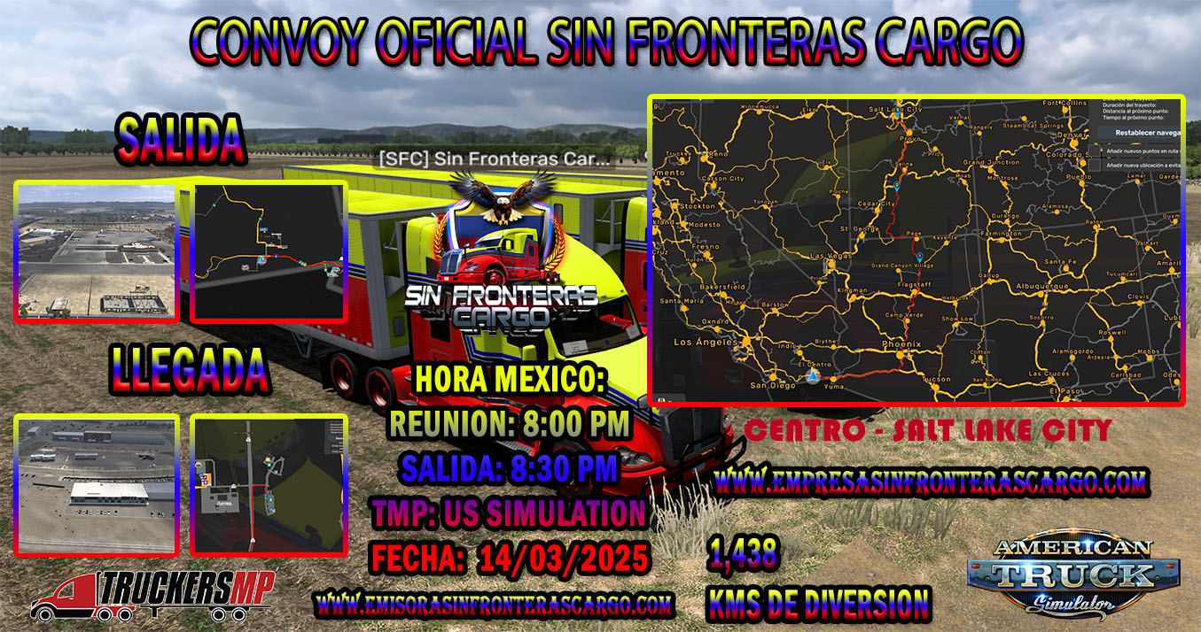 🚛⋙𝐆𝐑𝐀𝐍 𝐂𝐎𝐍𝐕𝐎𝐘 𝐎𝐅𝐈𝐂𝐈𝐀𝐋 𝐃𝐄 𝐒𝐈𝐍 𝐅𝐑𝐎𝐍𝐓𝐄𝐑𝐀𝐒 𝐂𝐀𝐑𝐆𝐎⋘🚛